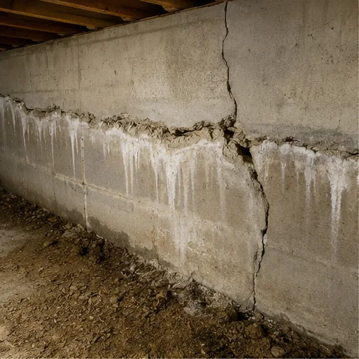 Coon Rapids, MN home inspection — Foundation