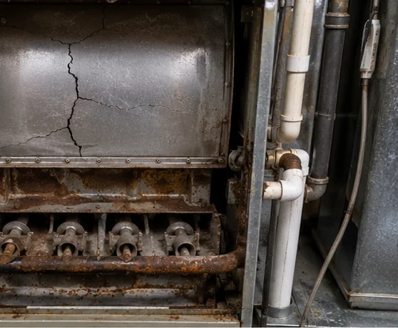 Cracked Furnace Heat Exchanger — Coon Rapids